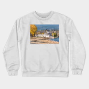 S.S. Sicamous on Okanagan Beach in Penticton Crewneck Sweatshirt